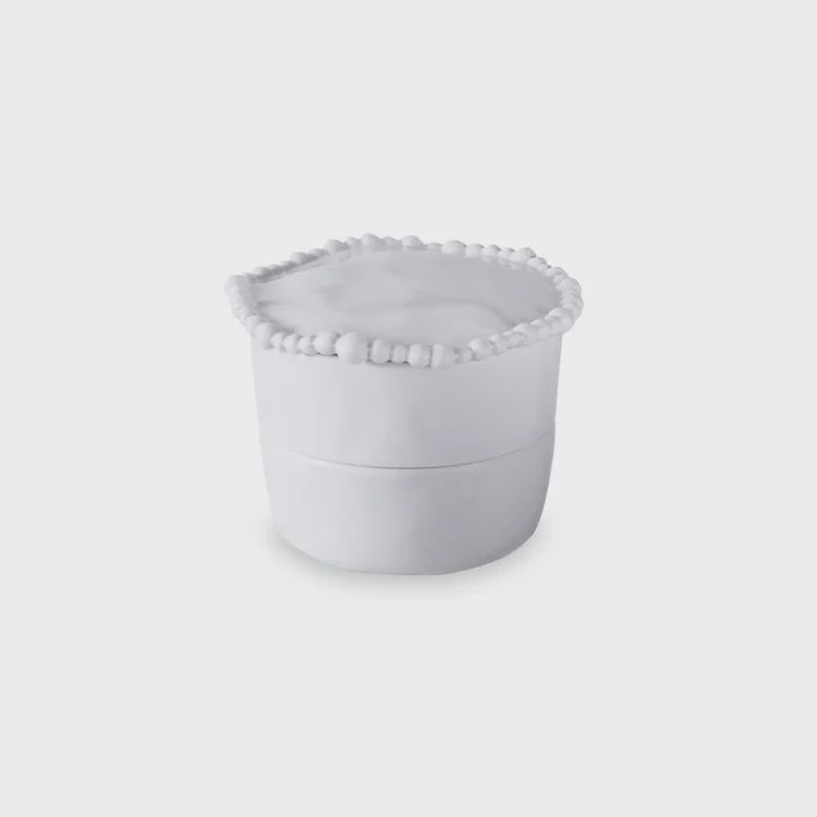 Beatriz Ball VIDA Alegria Stackable Salt-Pepper Cellar with Lid (White)