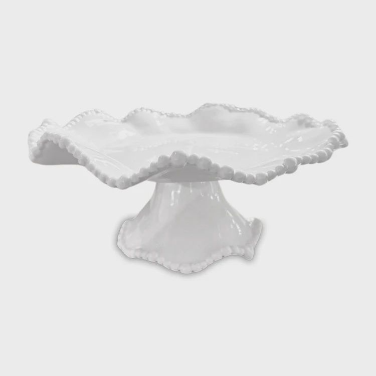 Beatriz Ball VIDA Alegria Small Pedestal Cake Plate (white)