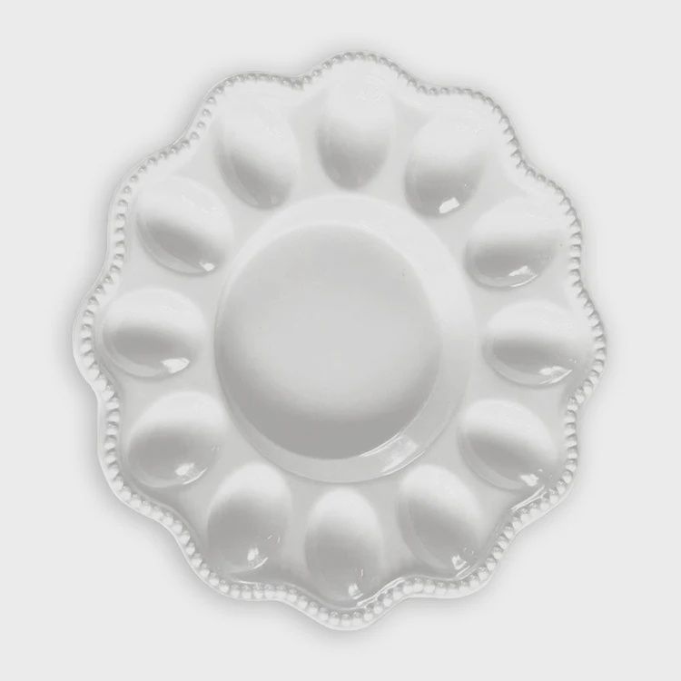 Beatriz Ball VIDA Alegria Deviled Egg Platter (white)