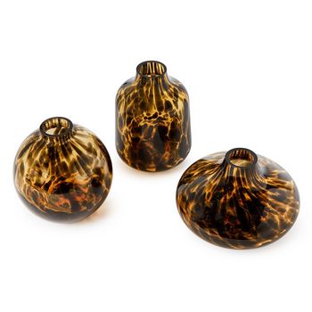 Tortoise Print Vase, shape: round