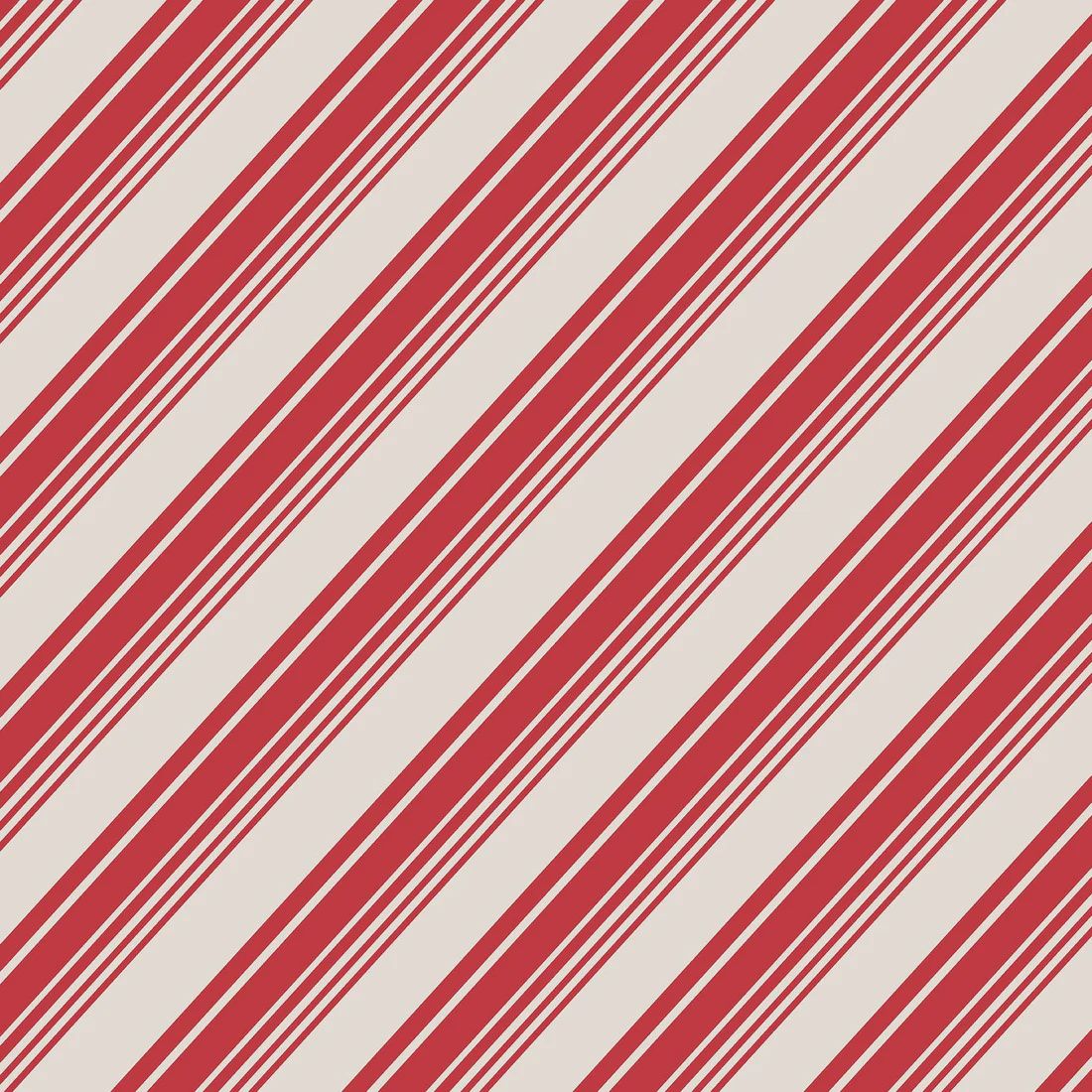 Peppermint Stripe Cocktail Napkins