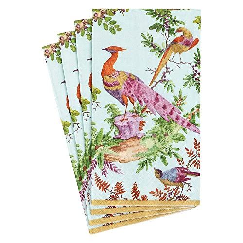 Caspari Chelsea Birds Paper Guest Towel Napkins  - 15 Per Package