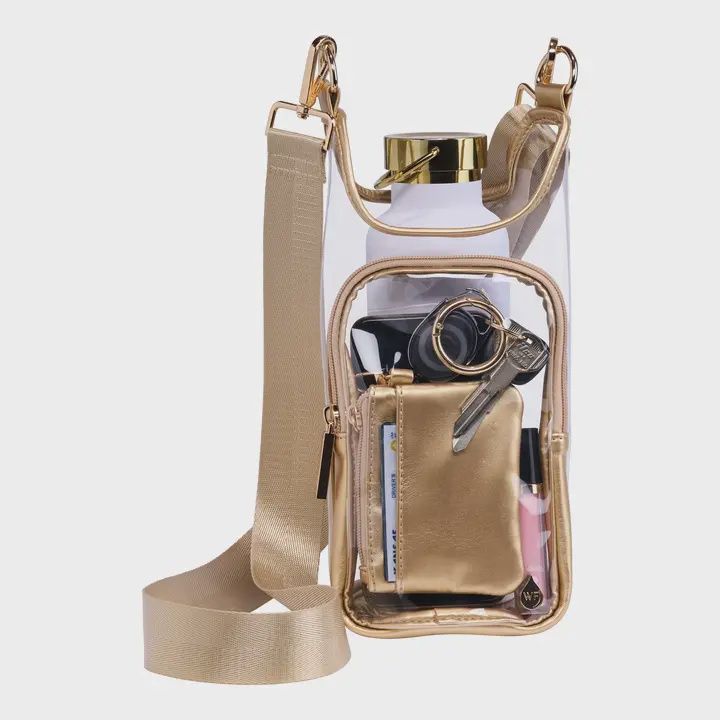 Wanderfull Clear Hydrobag Stadium with Trim and Matching Pouch