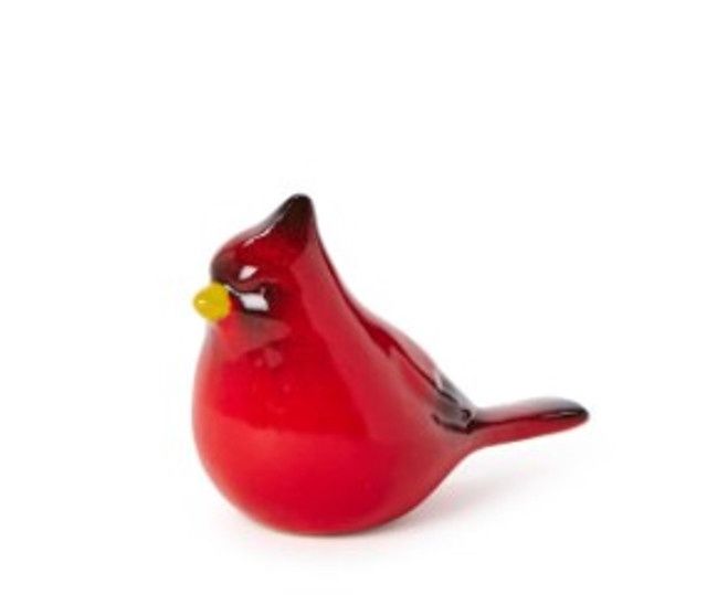 Red Cardinal Hand-Painted Sculpture Holiday