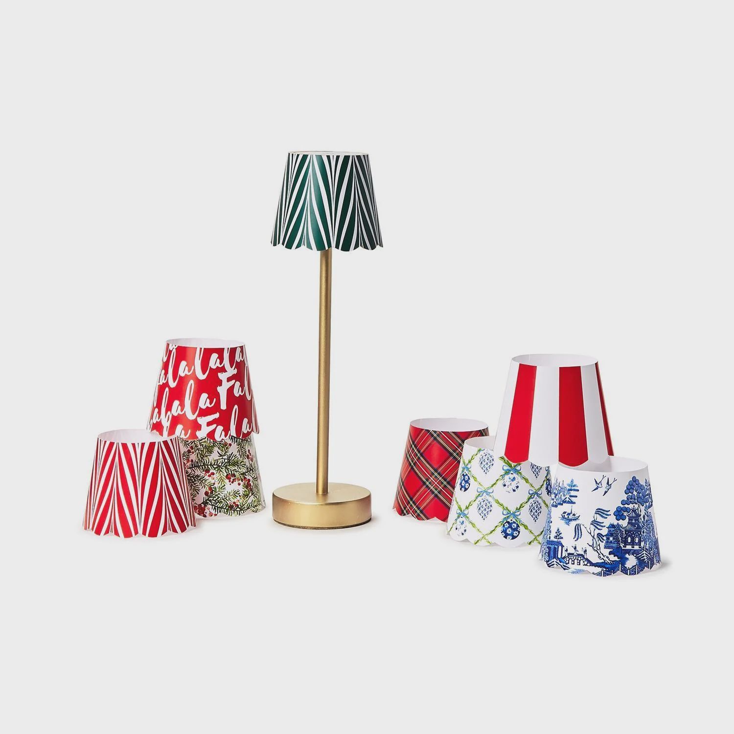 Holiday Paper Shade Cover Set of 2