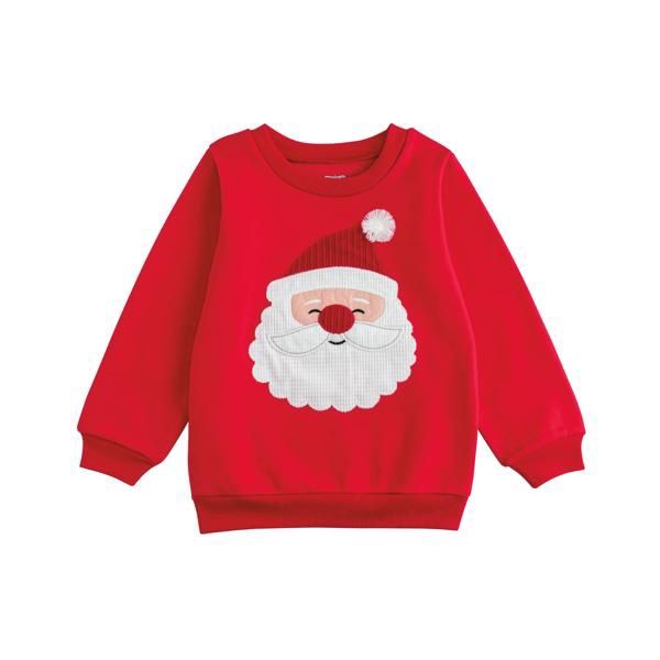 Mudpie Applique Santa Sweatshirt