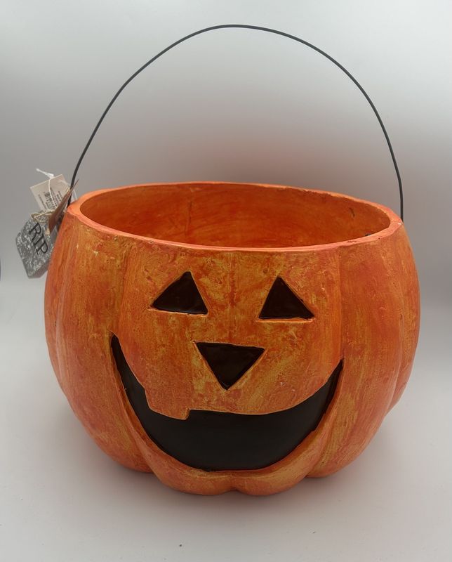Mudpie Mache Pumpkin Treat Bucket (Large)
