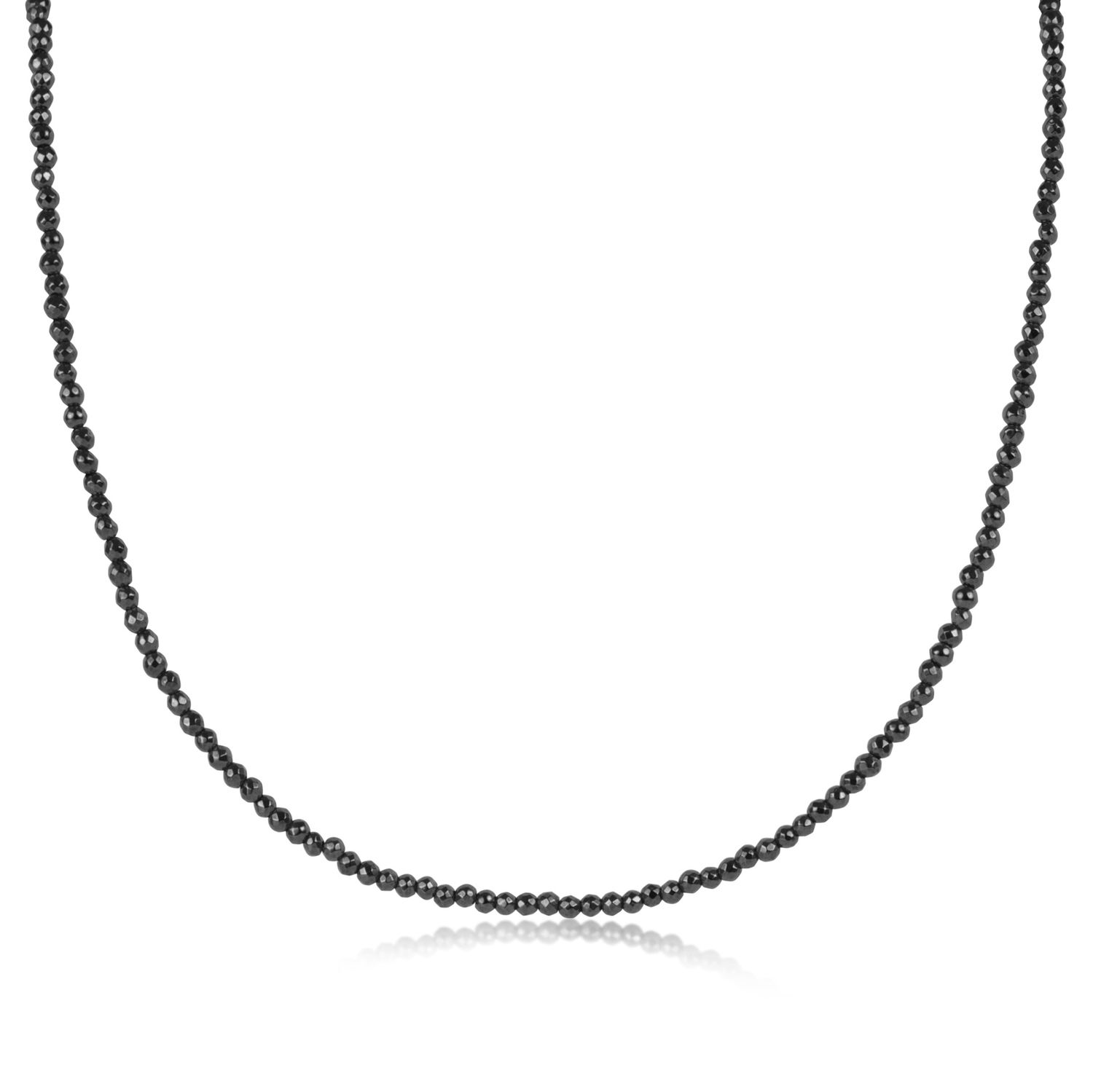 enewton 17&quot; Choker Faceted Hematite 2mm Bead