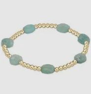 enewton Extends - Admire Gold 3mm Bead Bracelet Amazonite