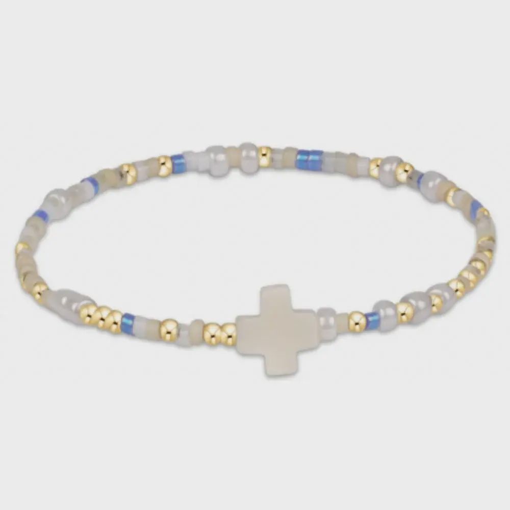 enewton egirl Hope Unwritten Signature Cross Bracelet Skinny Dippin