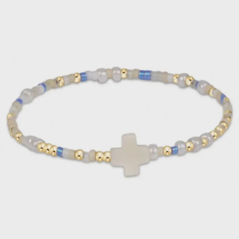 enewton egirl Hope Unwritten Signature Cross Bracelet Skinny Dippin