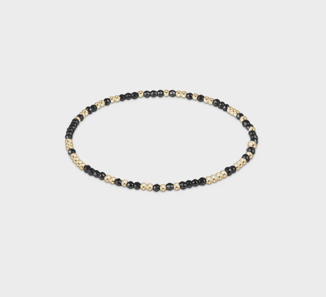 enewton Hope Unwritten Faceted Hematite 2mm Bead Bracelet