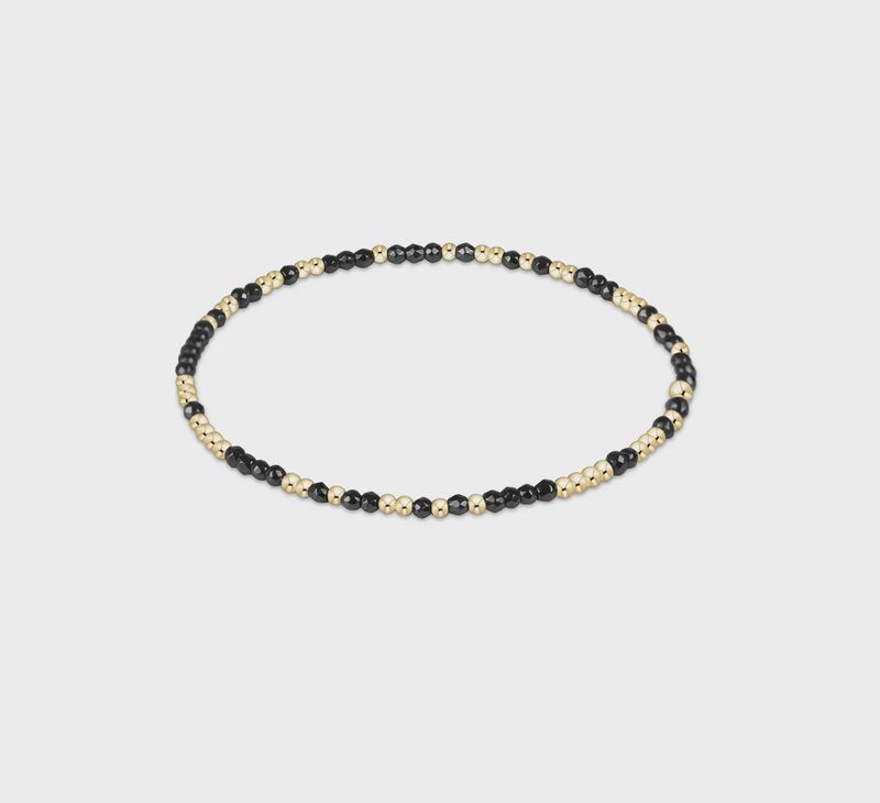 enewton Hope Unwritten Faceted Hematite 2mm Bead Bracelet