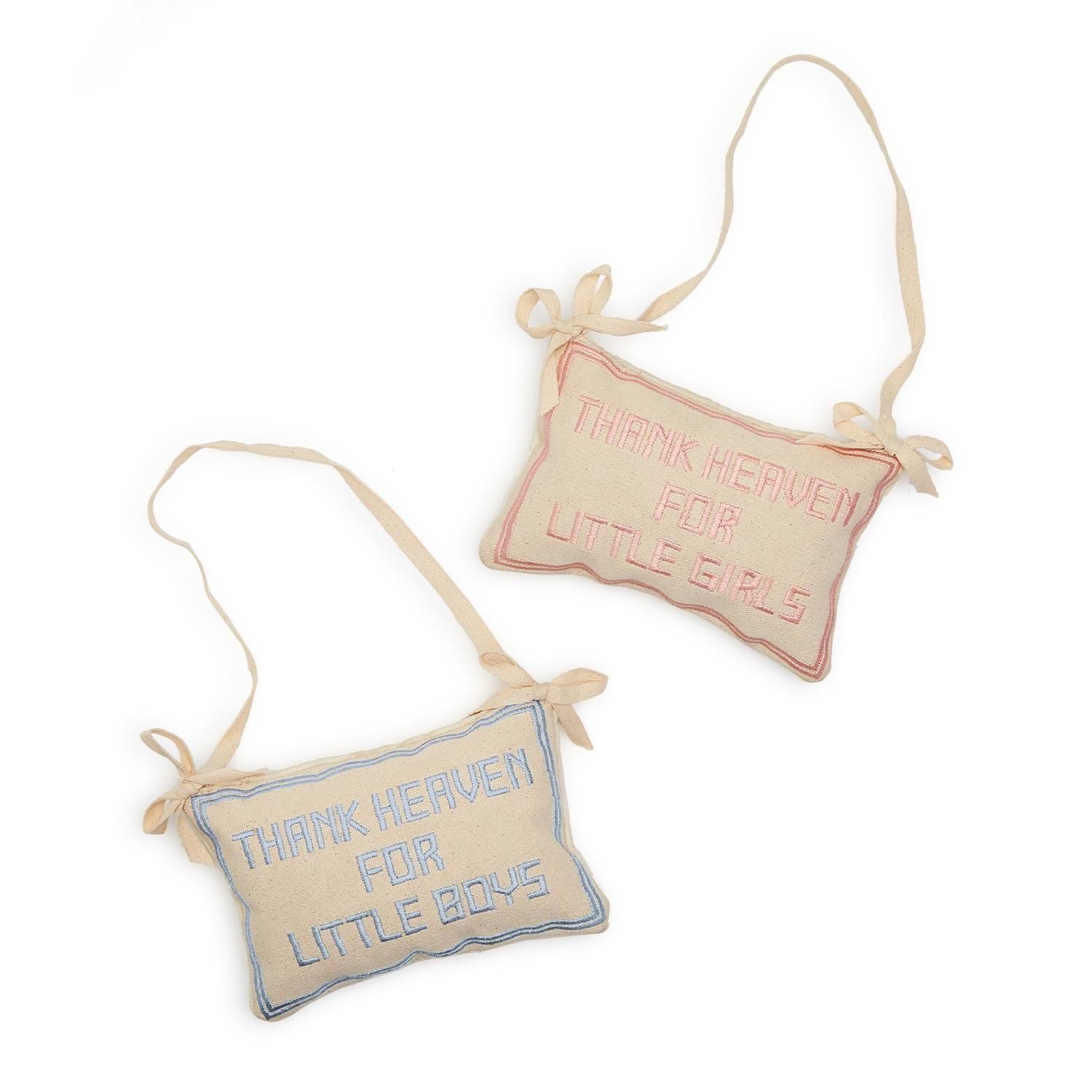 Two&#39;s Company &quot;Thank Heaven&quot; Pillow Door Hanger