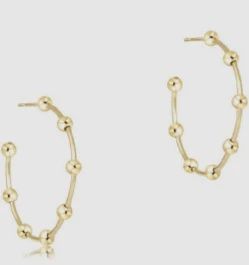 enewton Beaded Simplicity 1.5" Post Hoop 4mm