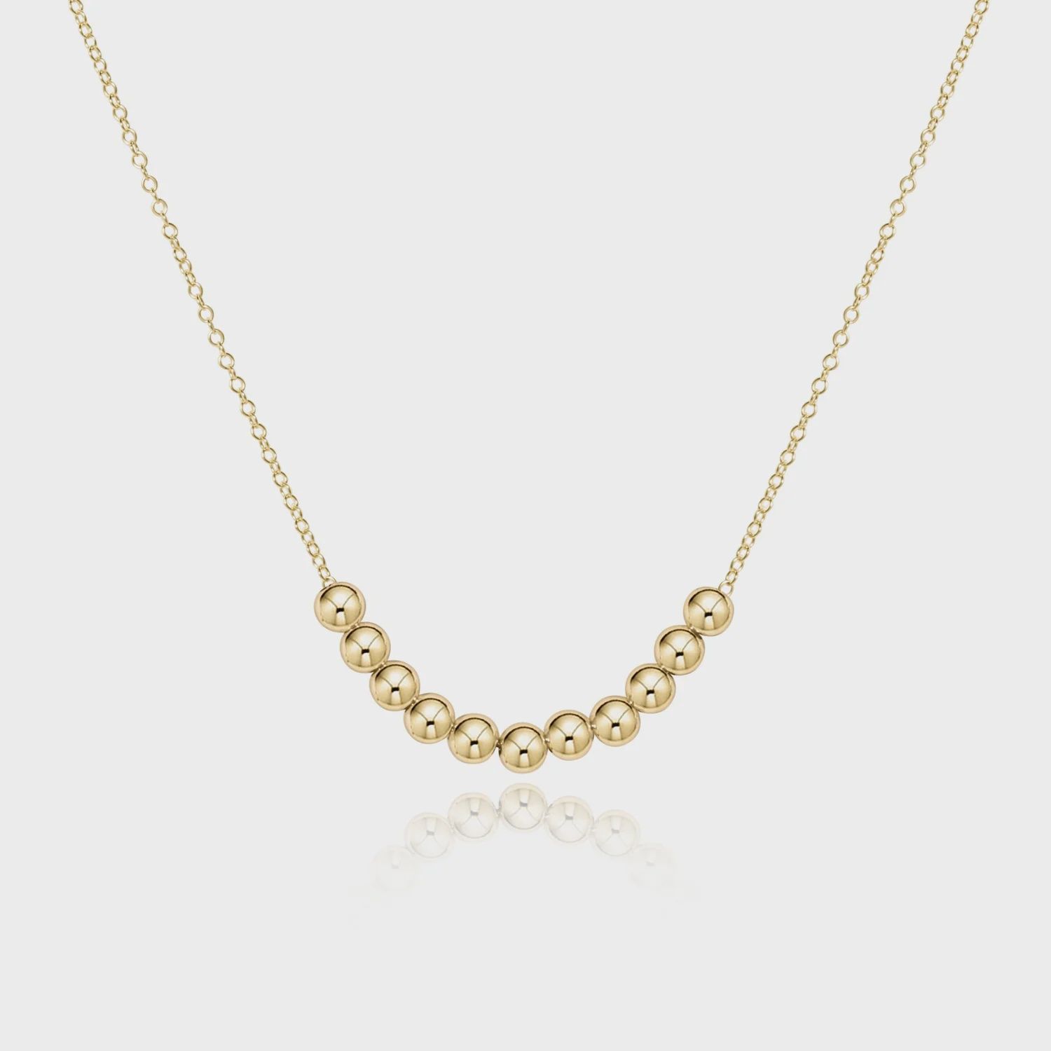 enewton 16" Necklace Gold - Classic Beaded Bliss - 4mm Pearl