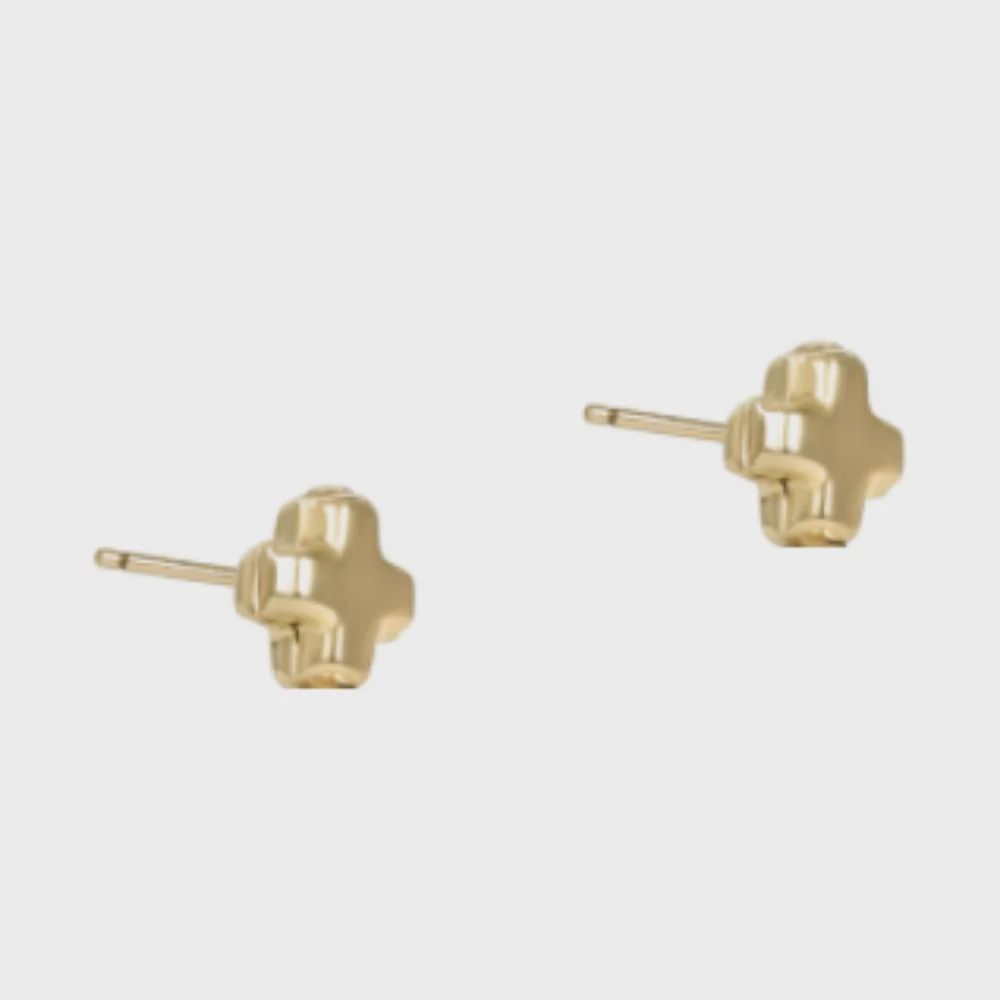 Enewton Signature Cross Gold Stud Earring
