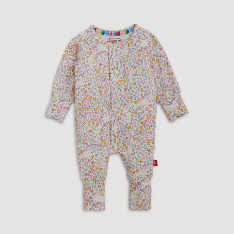 Magnetic Me Bunny Blossom Modal Magnetic Ruffle Footie