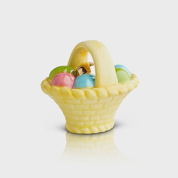 Nora Fleming "a tisket, a tasket" easter basket mini