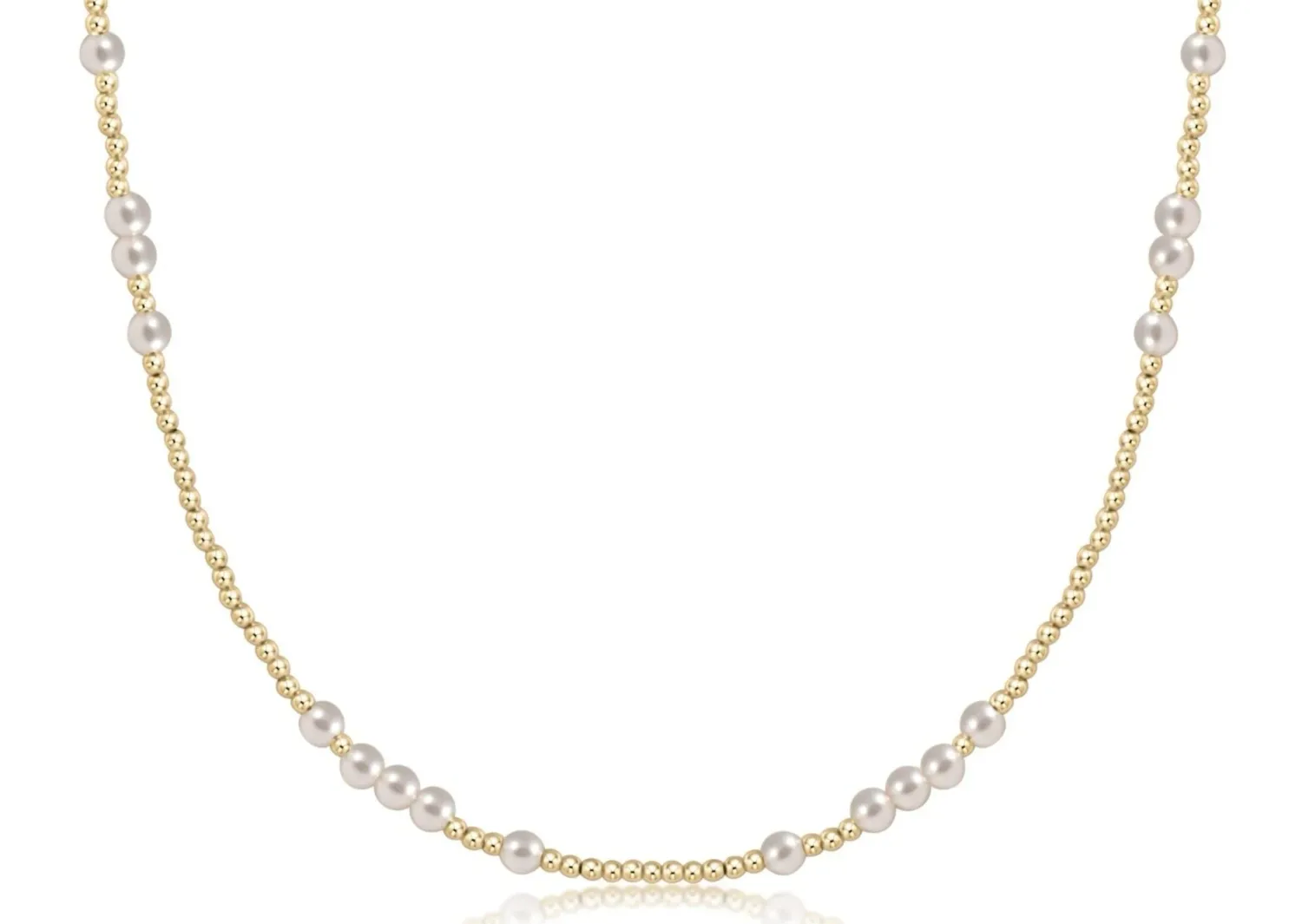 enewton 17" choker beaded - hope unwritten pearl 4mm