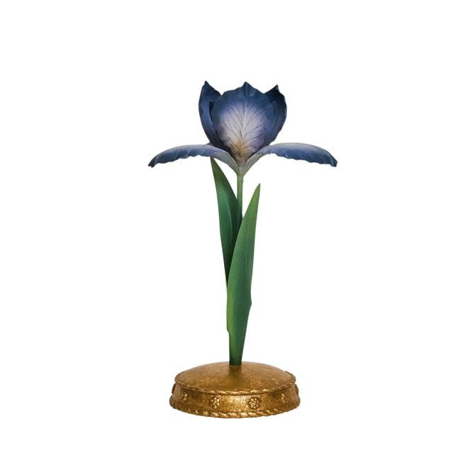 Meadow Walk Iris 9" Candlestick