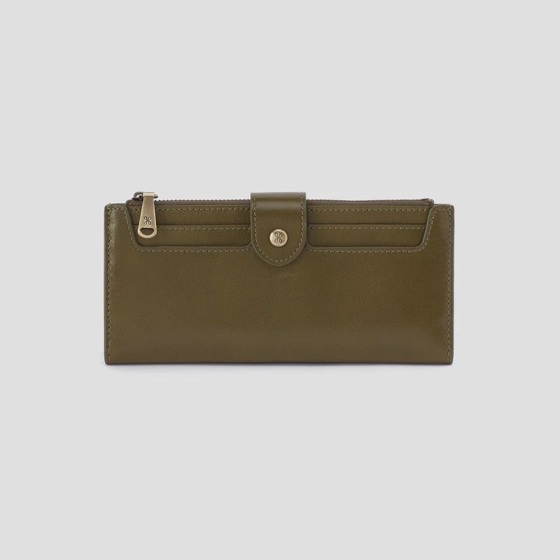 HOBO Dunn Continental Wallet (Olive Veil)
