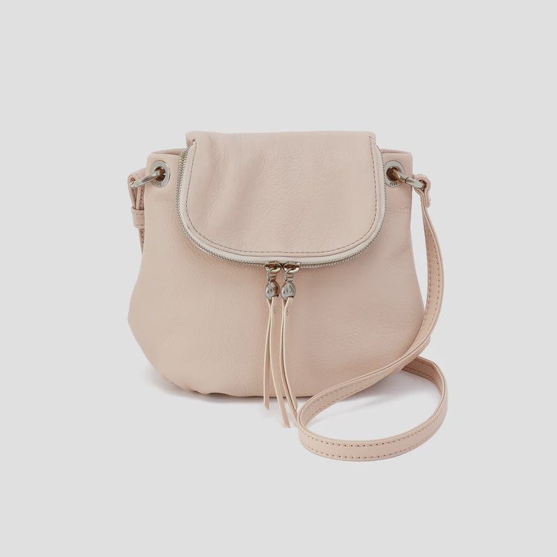 HOBO Fern Zip-Flap Crossbody in Pebble Leather (Stonewash)