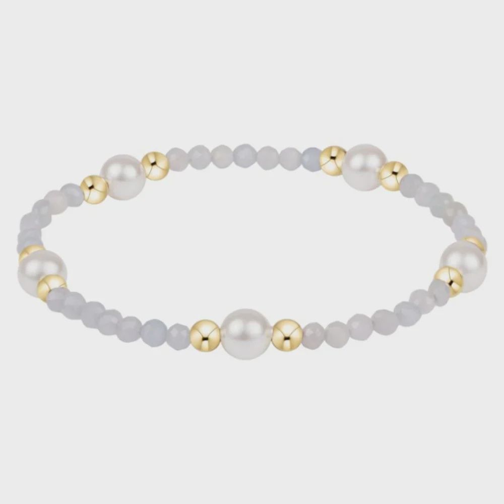 enewton Purpose Pearl 6mm Gem Bracelet - Aquamarine