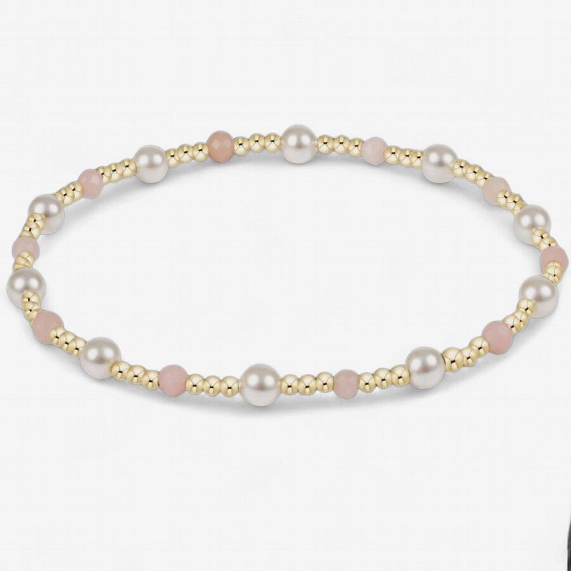 enewton Pearl Sincerity 4mm Gemstone Bracelet - Pink Opal
