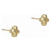 enewton Signature Cross Small Gold Stud - Gold