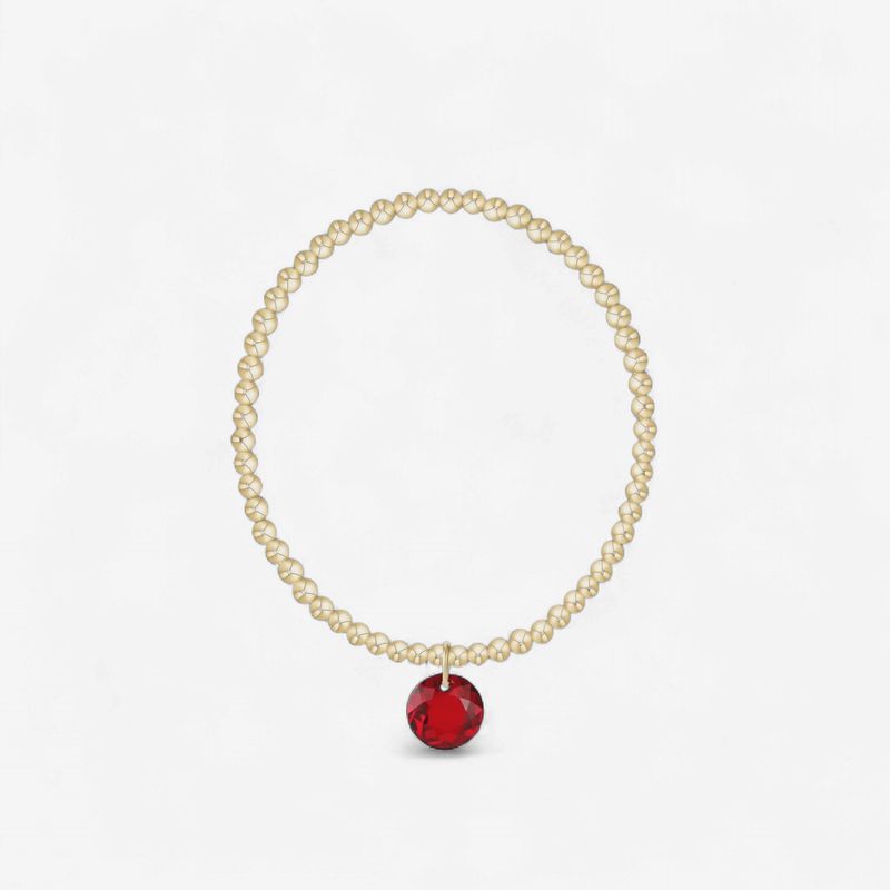 enewton Classic Gold 3mm Bracelet - Reflection Charm - 01