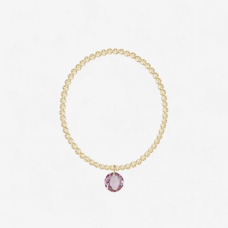 enewton Classic Gold 3mm Bracelet - Reflection Charm - 02