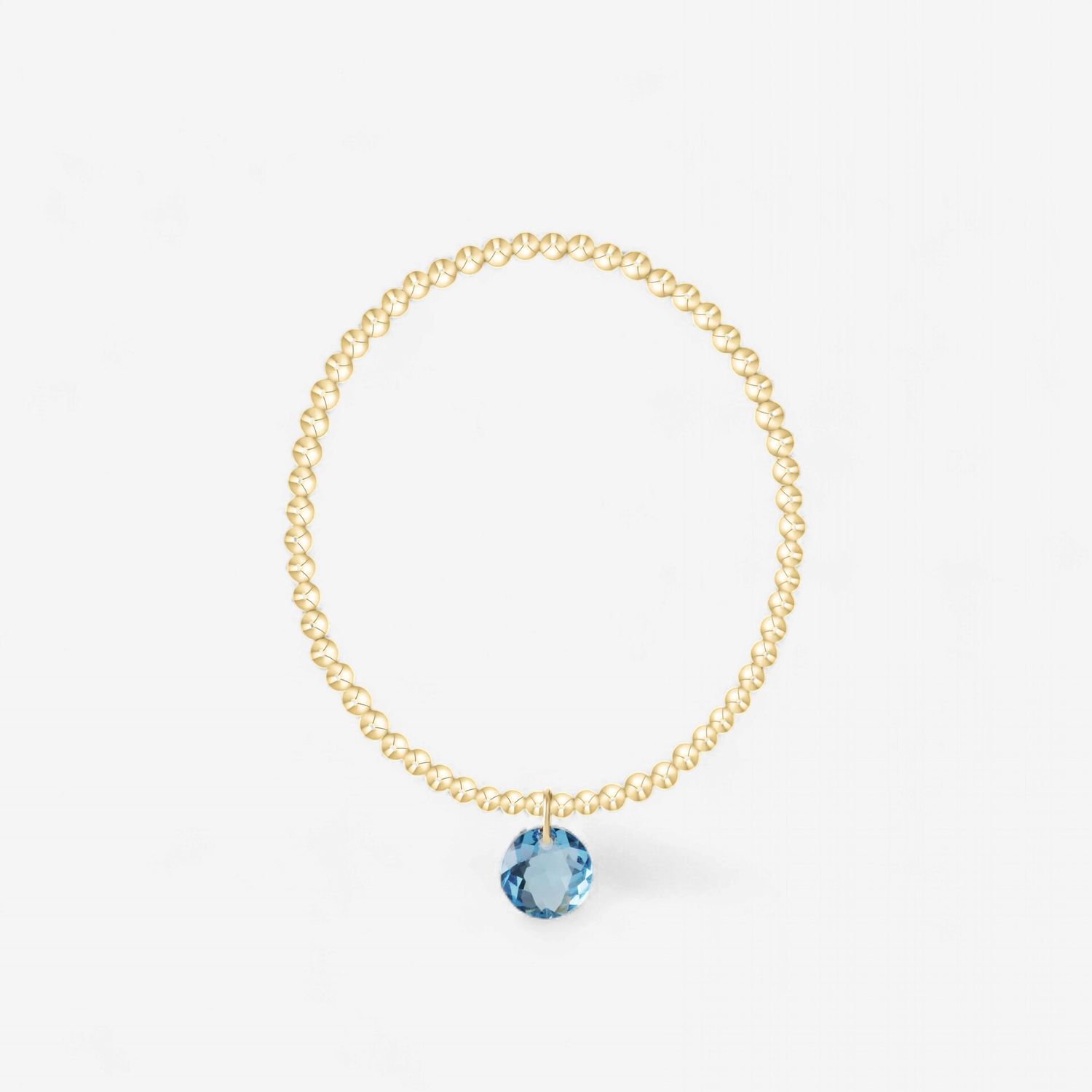 enewton Classic Gold 3mm Bracelet - Reflection Charm -03