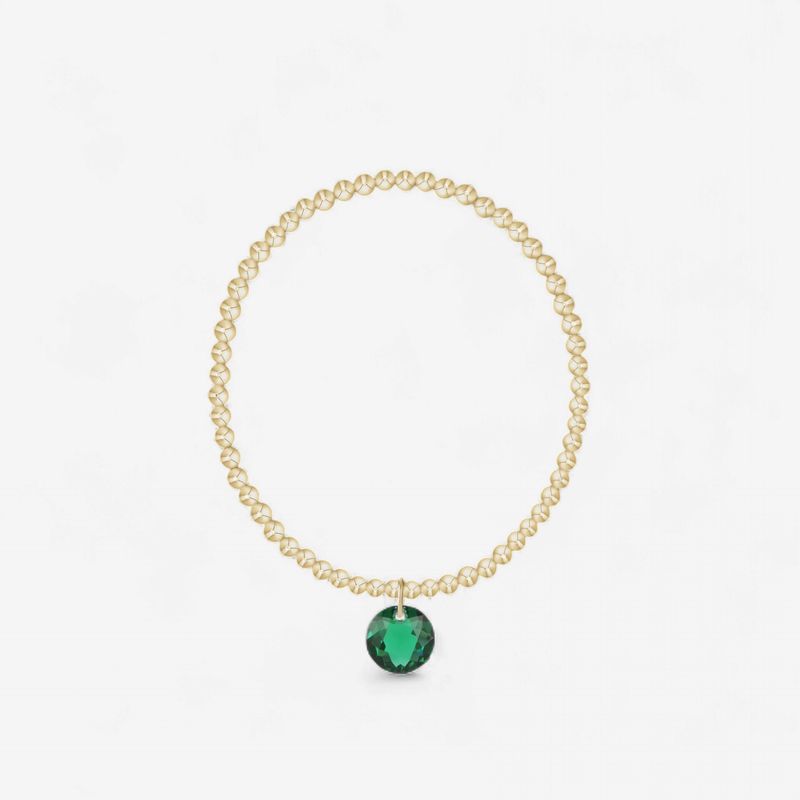 enewton Classic Gold 3mm Bracelet - Reflection Charm - 05