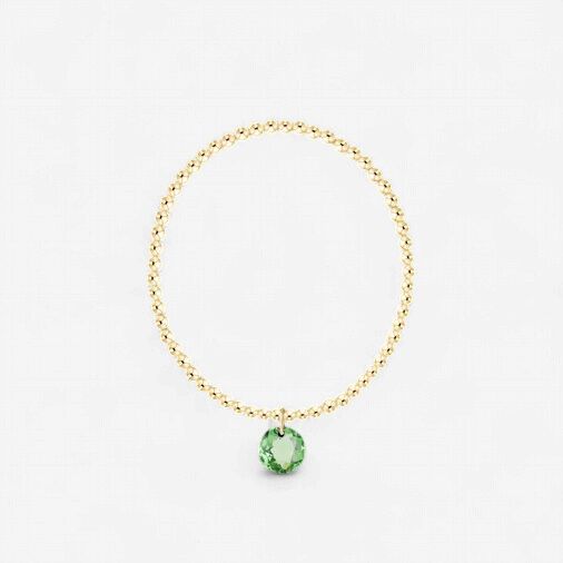 enewton Classic Gold 3mm Bracelet - Reflection Charm - 08