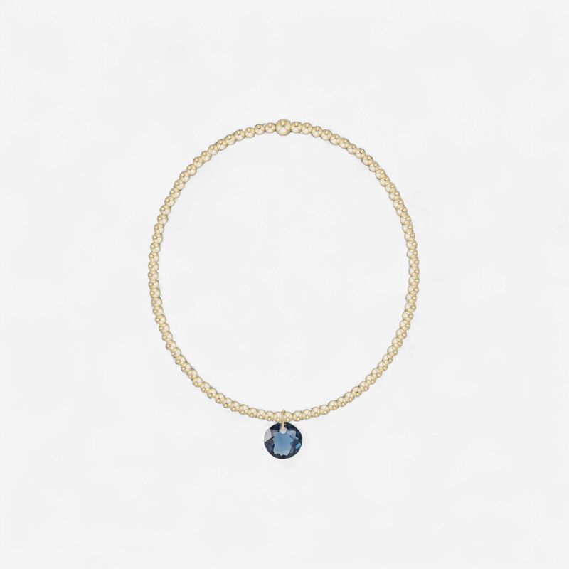 enewton Classic Gold 2mm Bracelet - Reflection Small Charm -09