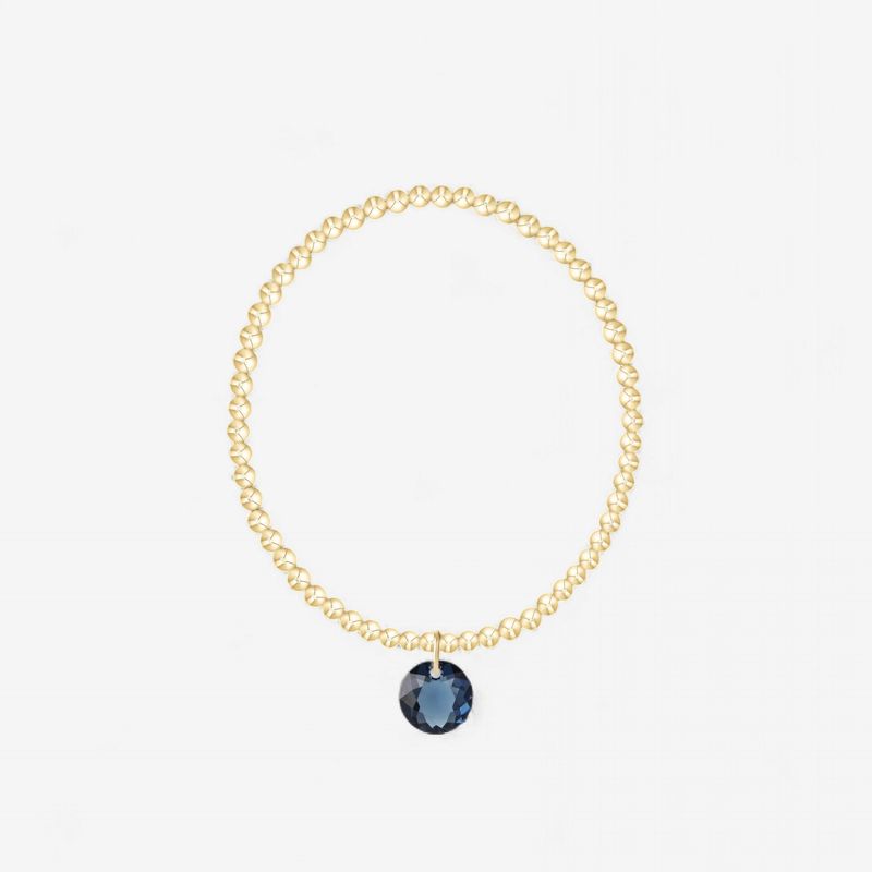 enewton Classic Gold 3mm Bracelet - Reflection Charm - 09