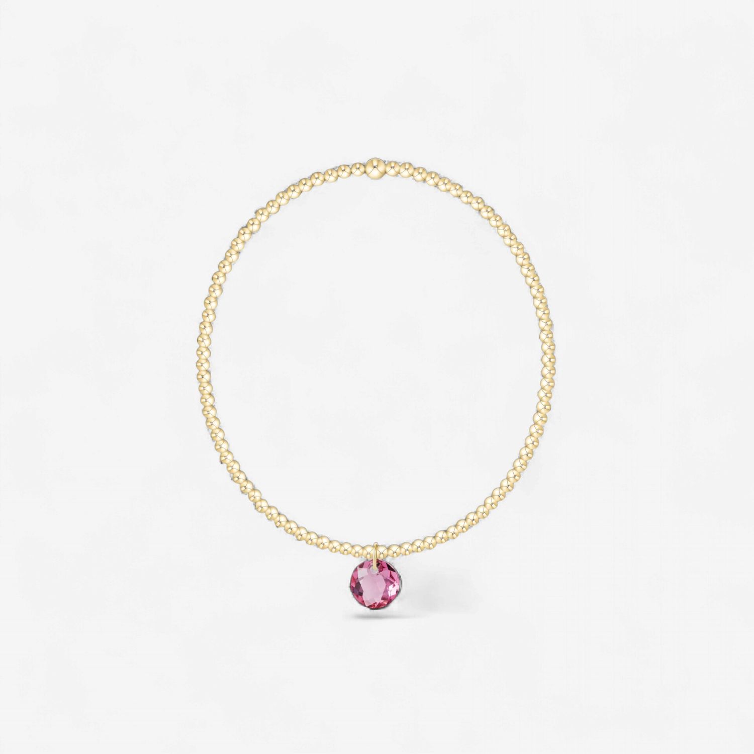 enewton Classic Gold 2mm Bracelet - Reflection Small Charm - 10