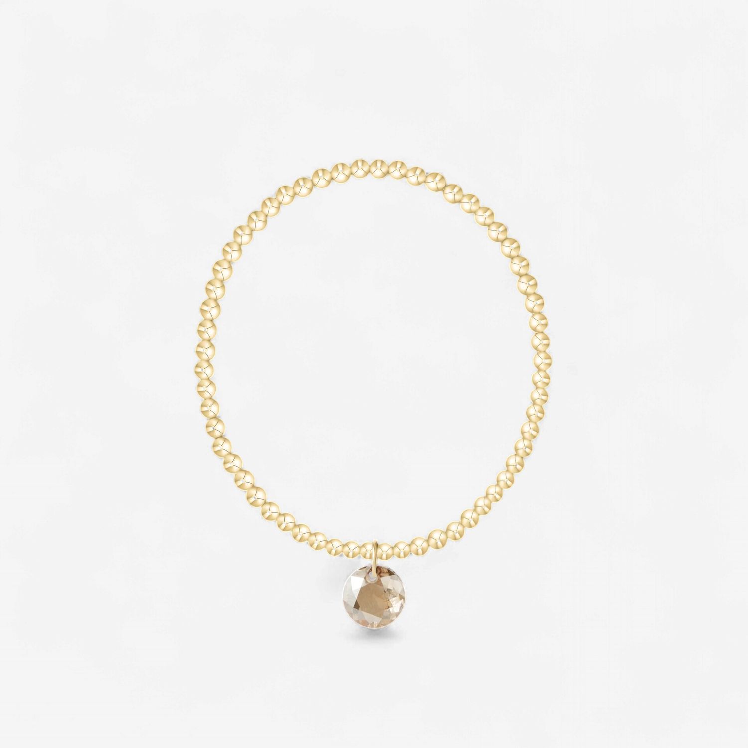 enewton Classic Gold 3mm Bracelet - Reflection Charm - 11