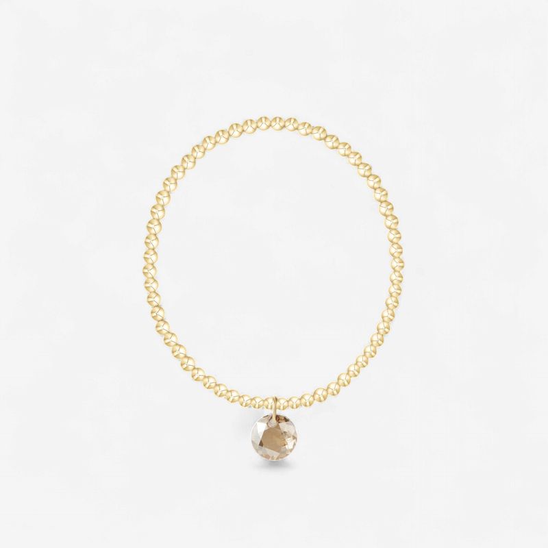 enewton Classic Gold 3mm Bracelet - Reflection Charm - 11