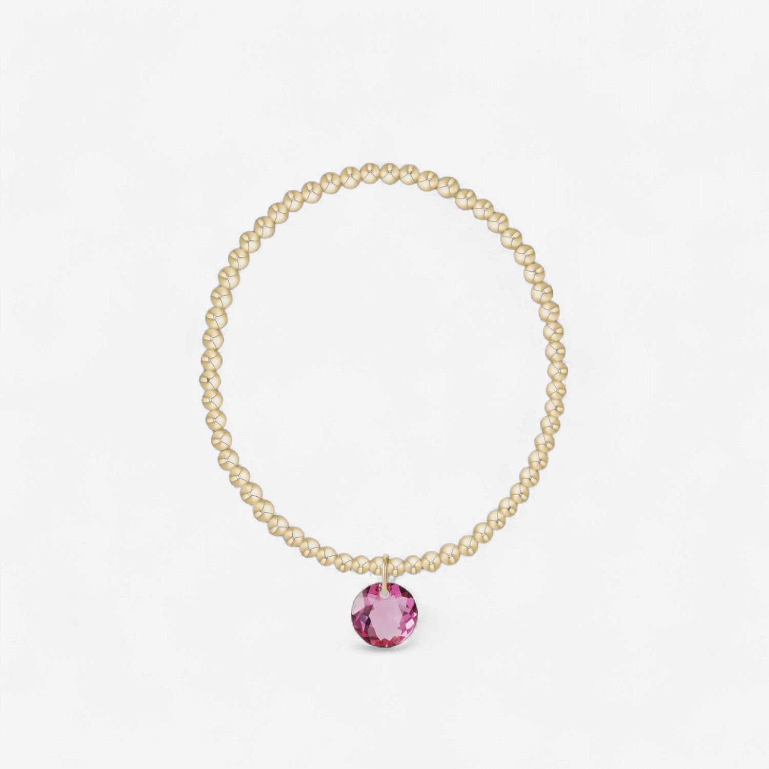 enewton Classic Gold 3mm Bracelet - Reflection Charm - 10