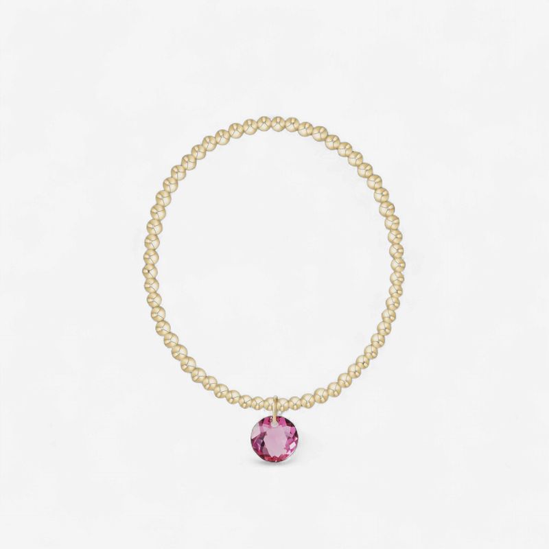 enewton Classic Gold 3mm Bracelet - Reflection Charm - 10