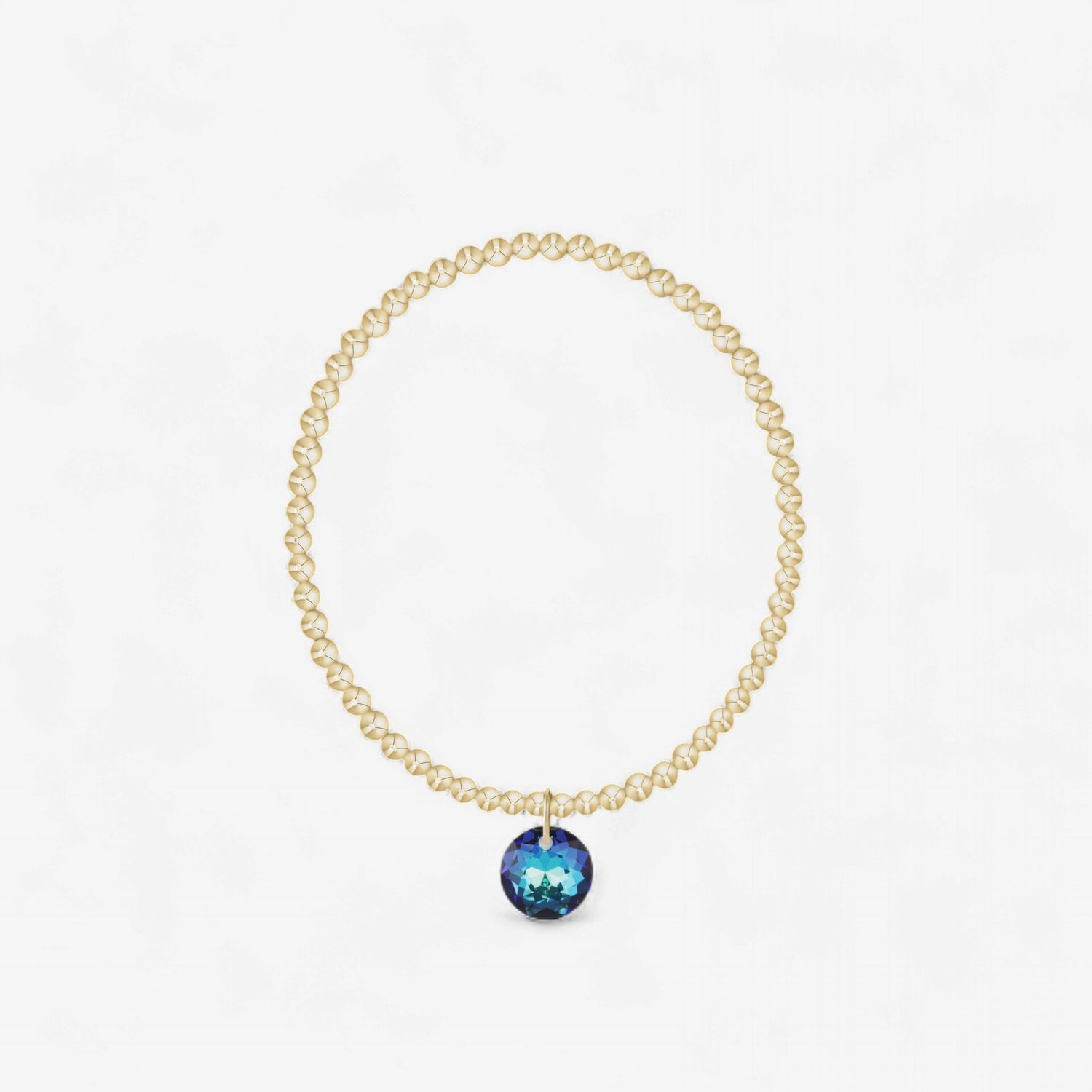 enewton Classic Gold 3mm Bracelet - Reflection Charm - 12