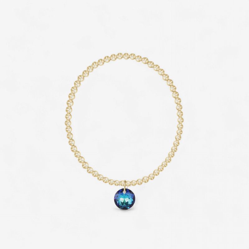 enewton Classic Gold 3mm Bracelet - Reflection Charm - 12