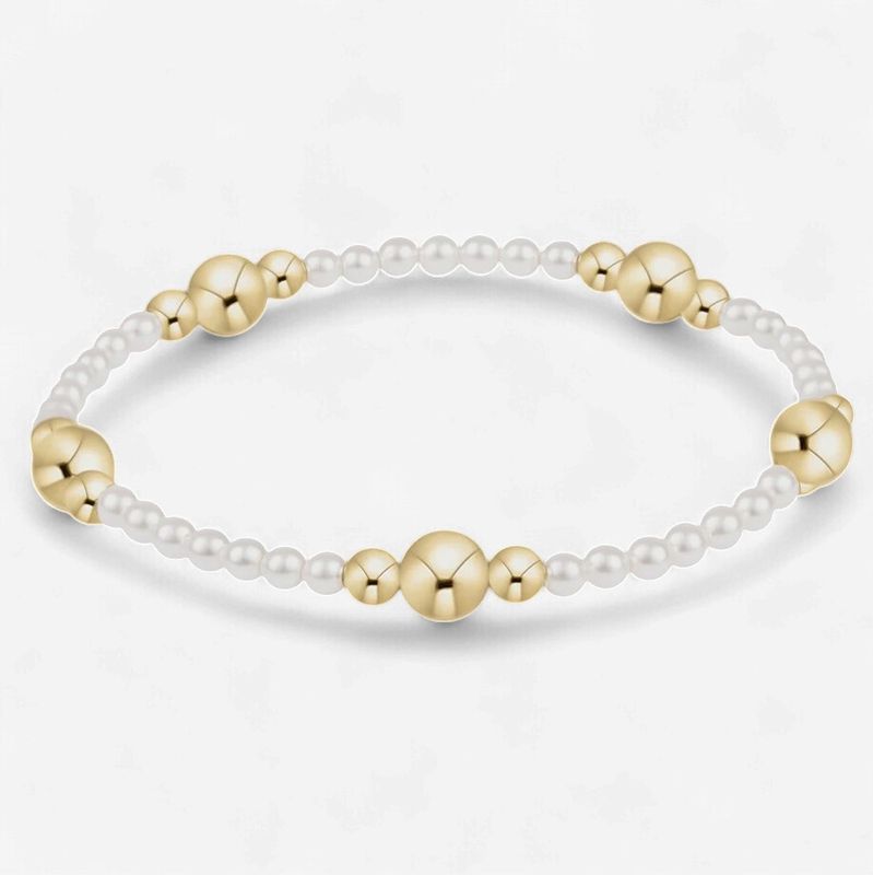 enewton Purpose Gold 6mm Pearl Bracelet