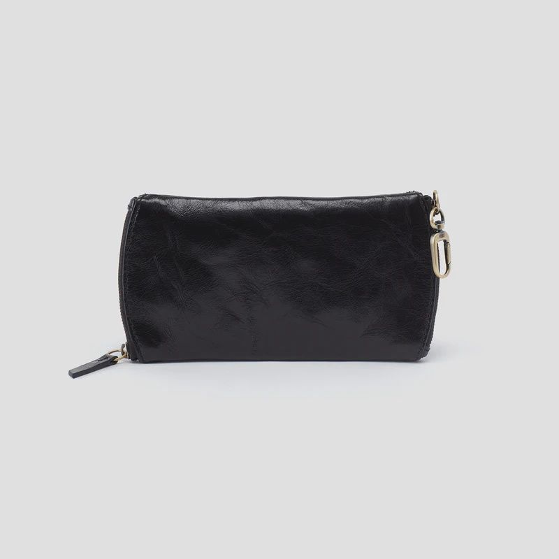 HOBO Spark Double Eyeglass Case (Polished Leather-Black)