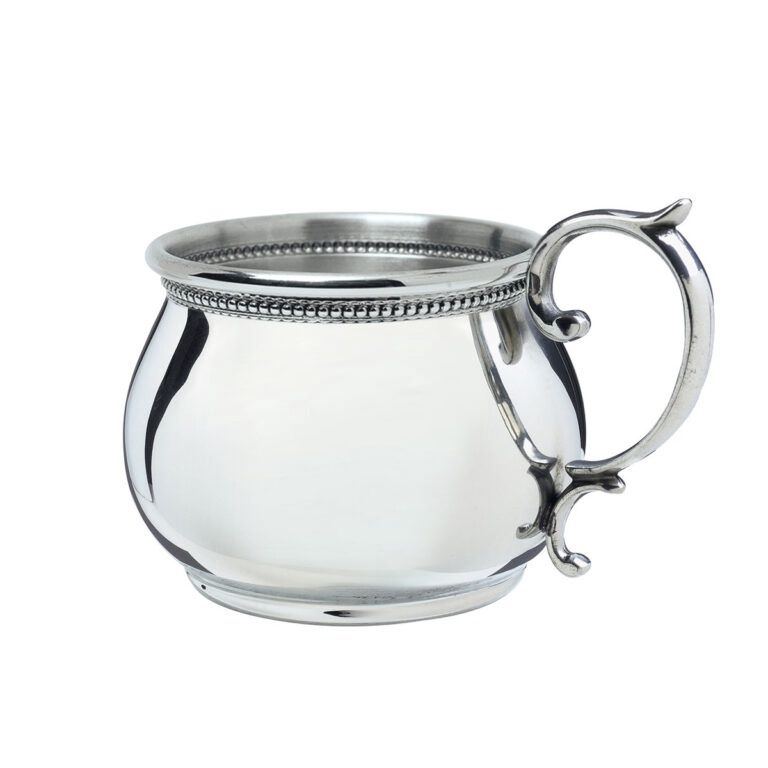 Salisbury Bulged Baby Cup w/ Beaded Scroll