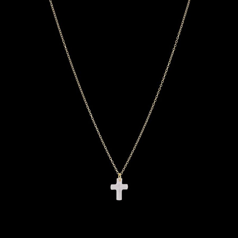 enewton 16" Necklace Gold - Blessed Crystal Charm