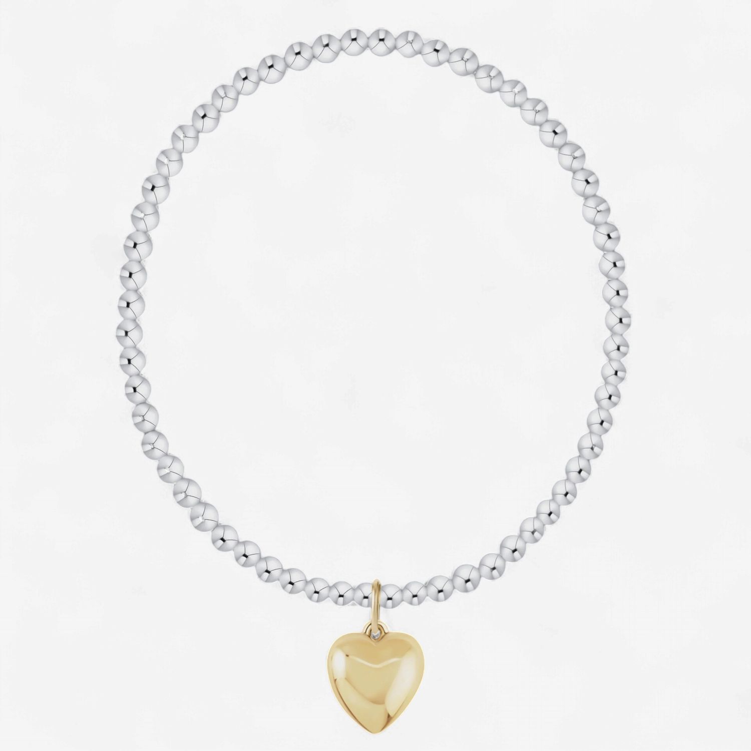 enewton Classic Pearl 3mm Bracelet - Love Plush Gold Charm