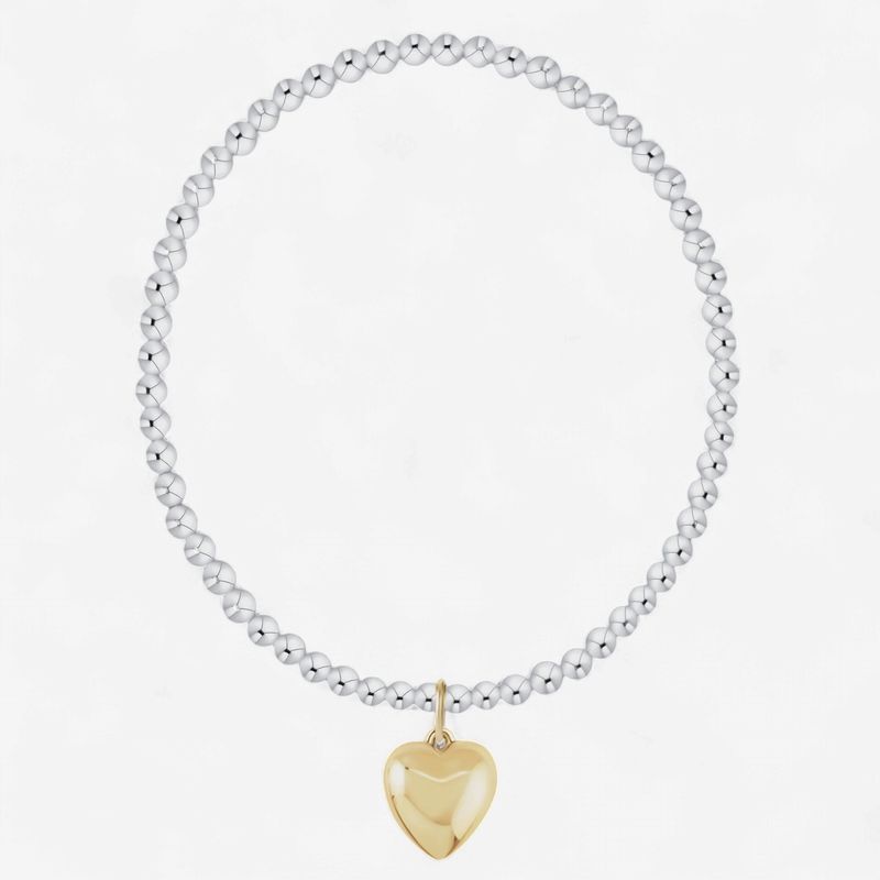 enewton Classic Pearl 3mm Bracelet - Love Plush Gold Charm